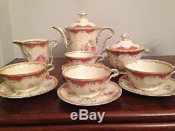Vintage Limoges Bernardaud tea coffee set beautiful 11pc