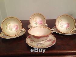 Vintage Limoges Bernardaud tea coffee set beautiful 11pc