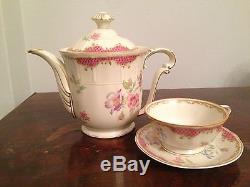 Vintage Limoges Bernardaud tea coffee set beautiful 11pc