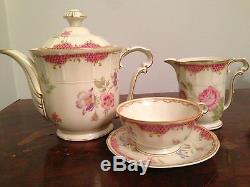 Vintage Limoges Bernardaud tea coffee set beautiful 11pc