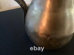 Vintage Matched Set (3) Solid Brass Dallahs 9, 10 & 12 Tea Pot with Handle