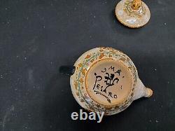 Vintage Mengaroni, Pesaro, Italian Faience, Hand Painted Ceramic Tea Pot