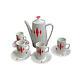Vintage Mid Century Japan Designed By Roja Tea Pot Set With 4 Cups And Saucers