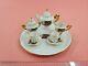 Vintage Miniature Set Cups Saucers Teapot, Sugar Bowl And Creamer Women Pictured