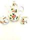 Vintage Mitterteich Bavaria Coffee Tea Pot Creamer Sugar Pink Flowers Mit359