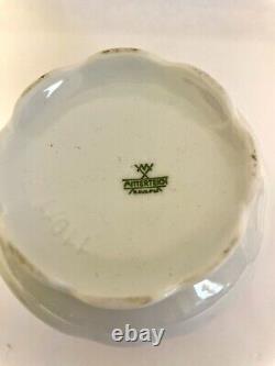 Vintage Mitterteich Bavaria Coffee Tea Pot Creamer Sugar Pink Flowers MIT359