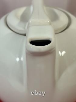 Vintage Modernist Bauhaus Memphis Style White Tea Pot