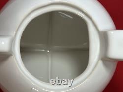 Vintage Modernist Bauhaus Memphis Style White Tea Pot