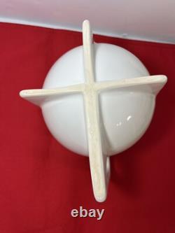 Vintage Modernist Bauhaus Memphis Style White Tea Pot