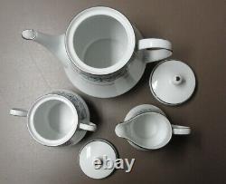 Vintage Noritake China Burlington Set-Tea Pot, 6 Cups & Saucers & 8 3/8 Plates
