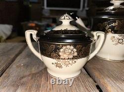 Vintage Noritake Tea Set Teapot Creamer Sugar Bowl Hand Painted