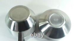 Vintage Old Hall Alveston Stainless Steel Tea Set Teapot Jug Bowl Modernist