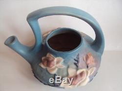 Vintage Original Roseville Pottery Magnolia Teapot Tea Pot/Sugar/Creamer Set