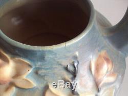 Vintage Original Roseville Pottery Magnolia Teapot Tea Pot Sugar Creamer Set