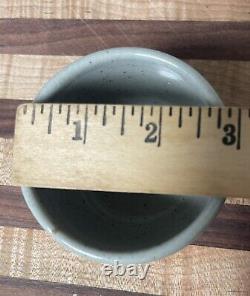 Vintage Otagiri Japan Handcrafted Gray Stoneware Teapot With Rattan Handle Set