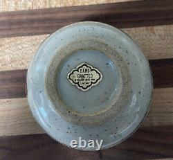 Vintage Otagiri Japan Handcrafted Gray Stoneware Teapot With Rattan Handle Set