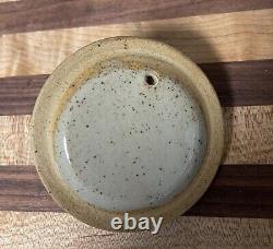 Vintage Otagiri Japan Handcrafted Gray Stoneware Teapot With Rattan Handle Set