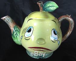 Vintage PY Miyao Anthropomorphic Crying Pear Teapot