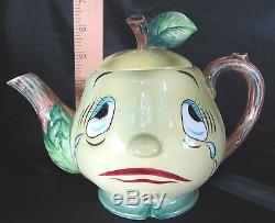 Vintage PY Miyao Anthropomorphic Crying Pear Teapot