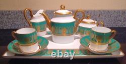 Vintage Pompei Green by Richard Ginori Espresso Tea Set Circa 1966 1997