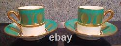 Vintage Pompei Green by Richard Ginori Espresso Tea Set Circa 1966 1997