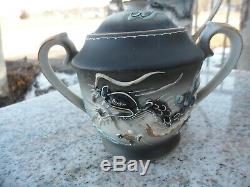 Vintage Porcelain Dragon Ware Tea Pot Service Set Ornate 17 pcs Moriage Japan
