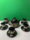 Vintage Porcelain Tea Or Coffee Set 13 Pieces 24kt Gold Hand Made In Greece