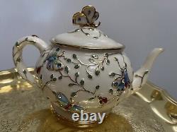 Vintage Porcelain Teapot Summer Enchantment By Lenox 2003 Plates 2006 Set Of 7