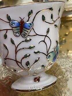 Vintage Porcelain Teapot Summer Enchantment By Lenox 2003 Plates 2006 Set Of 7