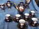 Vintage Porcelain Matching Tea Set And Gilt Decoration Scene + A Vase No Match