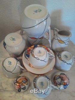 Vintage Porfin Cluj Napoca Gorgeous Tea Set Service For Four Made In Romania