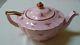 Vintage Rare Sadler Pink Tea Pot Gold Trim & Pink Roses #2353 England Used Vgln