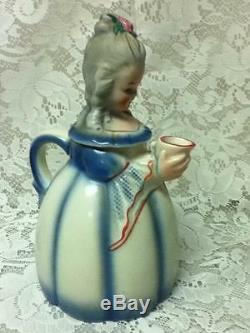 Vintage, Rare, Corlendorf, Germany, Figural Lady Teapot