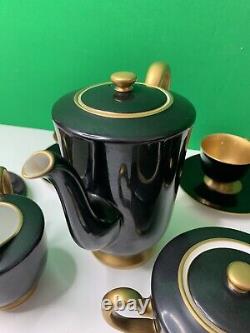 Vintage Rare OAC Okura Japan Josephine black and gold tea set