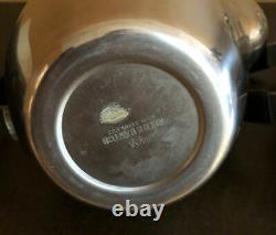 Vintage Reed & Barton Coffee Carafe Warmer Stand 18/8 Stainless Set Of 2 Tea Pot