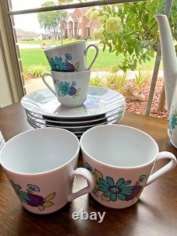 Vintage Retro Design 1970's Kahla Coffee/Tea set withDessert Plates BNT920