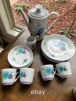 Vintage Retro Design 1970's Kahla Coffee/Tea set withDessert Plates BNT920