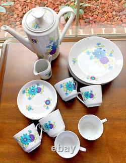 Vintage Retro Design 1970's Kahla Coffee/Tea set withDessert Plates BNT920