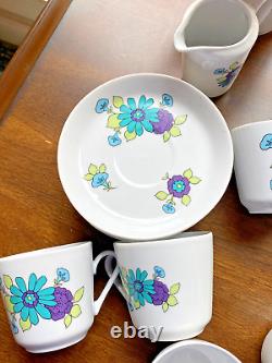Vintage Retro Design 1970's Kahla Coffee/Tea set withDessert Plates BNT920