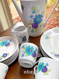 Vintage Retro Design 1970's Kahla Coffee/Tea set withDessert Plates BNT920