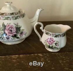 Vintage Royal Albert Cotswold English Bone China Tea Set Tea Pot Creamer Sugar