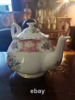 Vintage Royal Albert Lady Carlyle Porcelain Bone China 5pc. Teapot Set