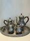 Vintage Royal Holland 4pc Pewter Tea Set Coffee Pot, Tea Pot, Sugar & Creamer
