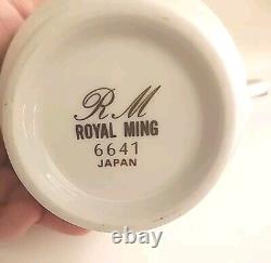 Vintage Royal Ming Tea Set. 3 Pieces. Pattern 6641 1940s. Amazing Condition