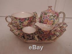 Vintage Royal Winton Chintz Cheadle Breakfast Set Tea for One Teapot