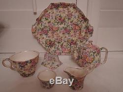 Vintage Royal Winton Chintz Cheadle Breakfast Set Tea for One Teapot
