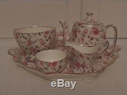Vintage Royal Winton Chintz Chelsea Rose Dubarry Breakfast Set Tea Fr One Teapot