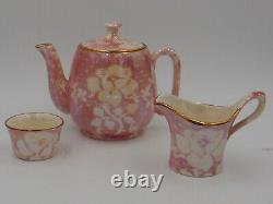 Vintage Royal Winton Chintz Pink Rose Brocade Breakfast Set Tea For One Teapot