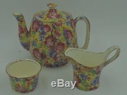 Vintage Royal Winton Chintz Royalty Breakfast Set Tea For One Teapot Old Mark