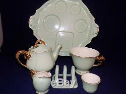 Vintage Royal Winton GrimWades Golden Hibiscus Breakfast Set Teapot Tea For One